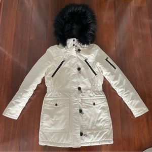 White Nautica Puffer Jacket XS